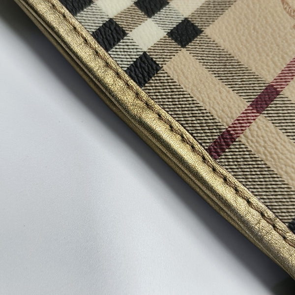 Coated Canvas Tote Bag Beige