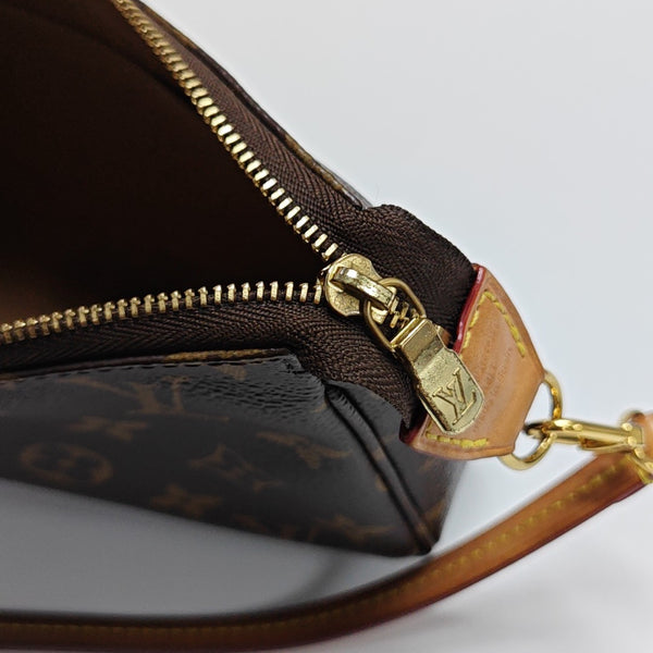 ACCESSOIRES GM Monogram Coated Canvas Brown