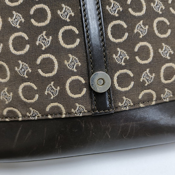 Fabric Shoulder Bag Brown