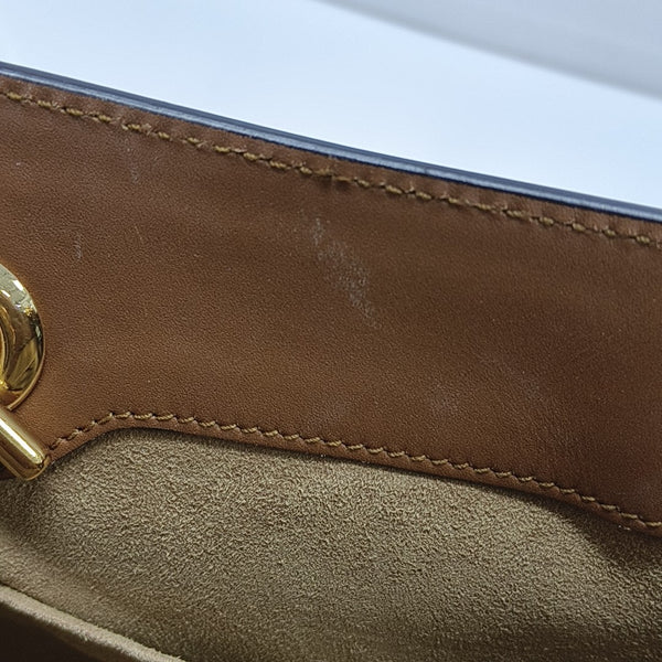 Padlock Small Monogram Coated Canvas Beige