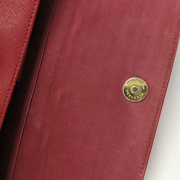 Calfskin Top Handle Bag Red