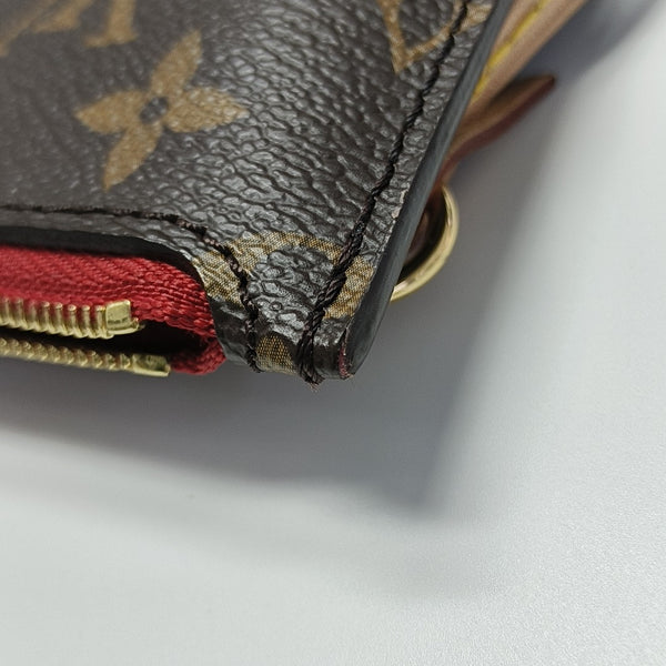 NEVERFULL MM Monogram Coated Canvas Brown