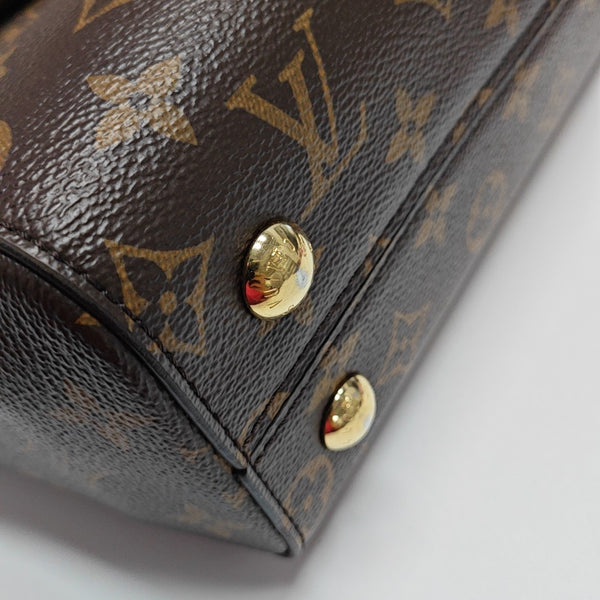 CLUNY PM Monogram Coated Canvas Brown