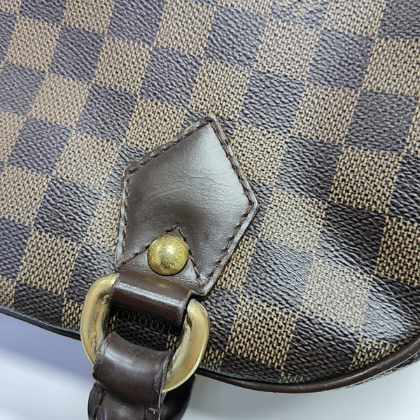 DUOMO Damier Ebene Coated Canvas Brown