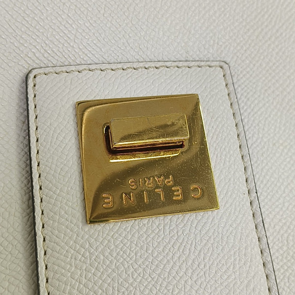 Calfskin Shoulder Bag White