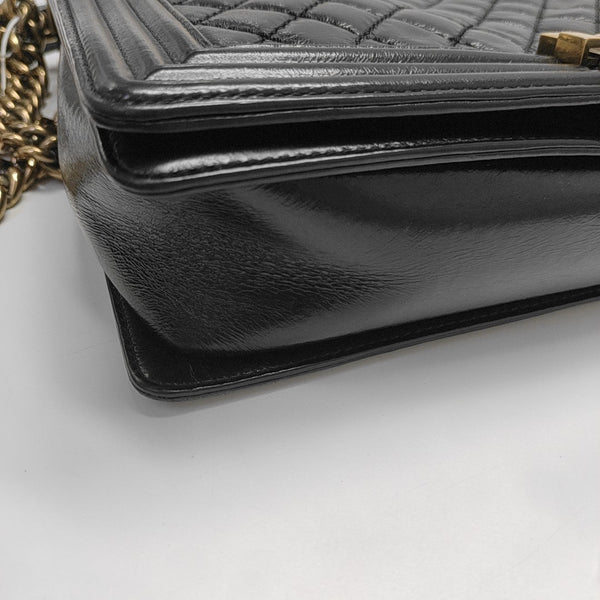 BOY CHANEL Maxi Quilted Calfskin Black