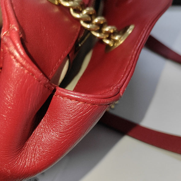 Piel de ternera GG Marmont Roja