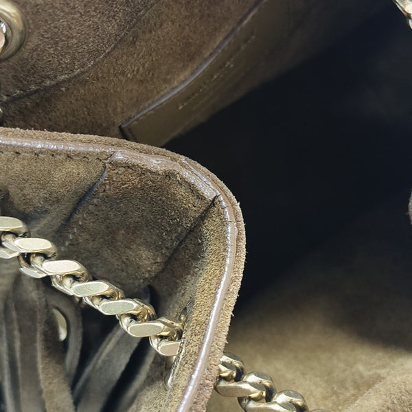 Suede Bucket Bag Brown