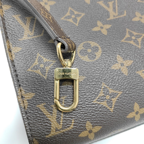SAC PLAT BB Monogram Coated Canvas Brown
