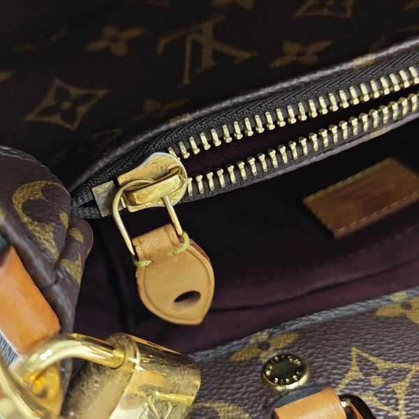 MONTAIGNE BB Monogram Coated Canvas Brown