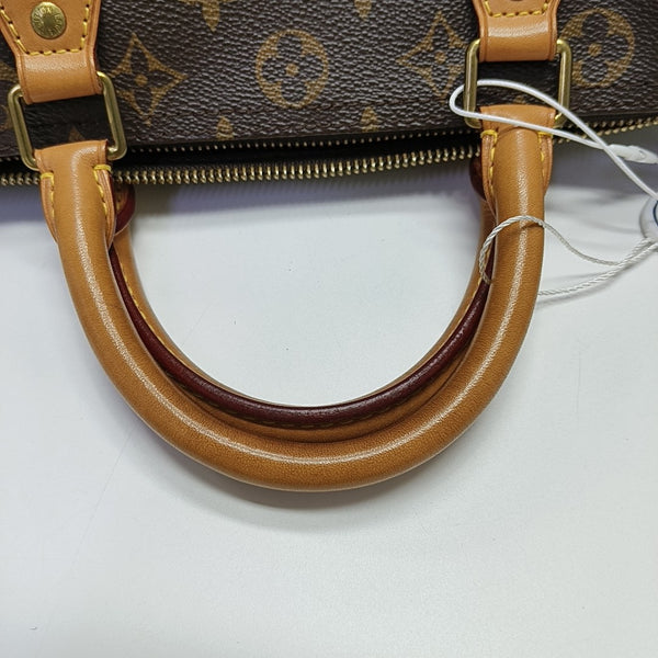 SPEEDY 30 Monogram Coated Canvas Brown