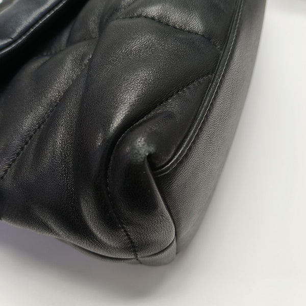 PUFFER Small Quilted Lambskin Black
