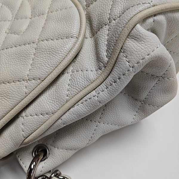 Quilted Grained Calfskin White