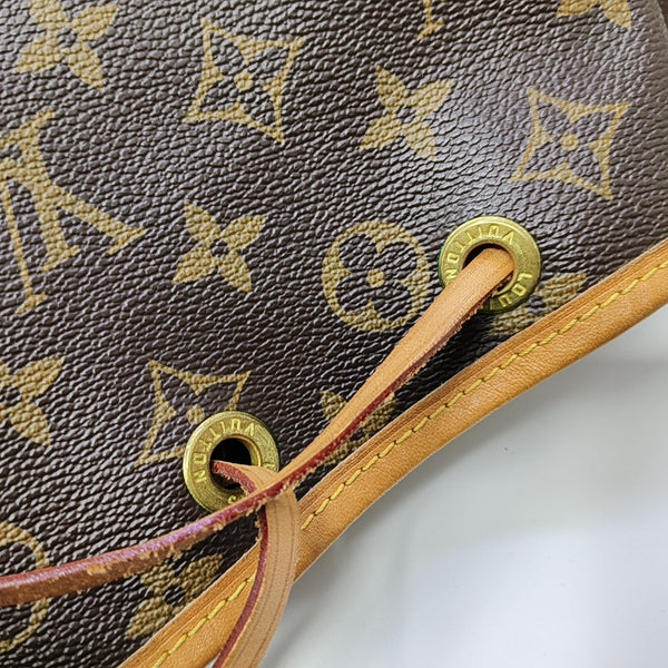 NOÉ BB Monogram Coated Canvas Brown