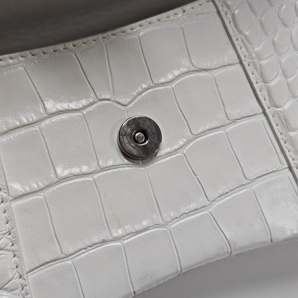 Hourglass Small Calfskin White