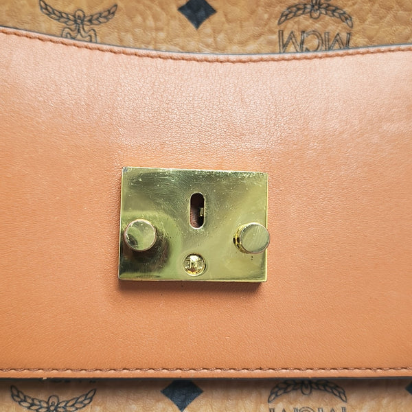 TRACY Small Monogram Coated Canvas Brown