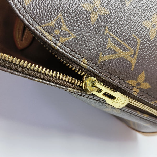 ALMA PM Monogram Coated Canvas Brown