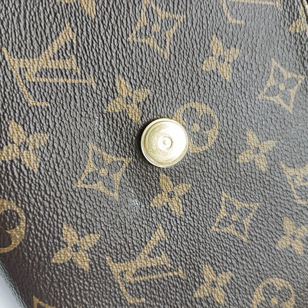 LOCKY BB Monogram Coated Canvas Brown