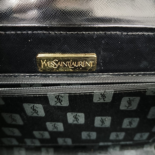 Calfskin Top Handle Bag Black