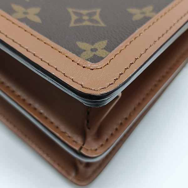 DAUPHINE MM Monogram Coated Canvas Brown