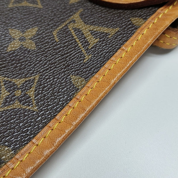 NEVERFULL MM Monogram Coated Canvas Brown