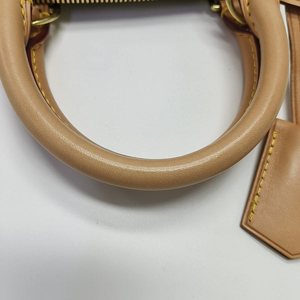 ALMA BB Monogram Coated Canvas Brown
