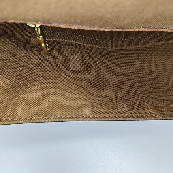 VALMY Monogram Coated Canvas Brown