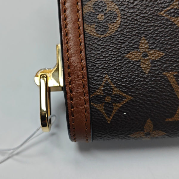 DAUPHINE Mini Monogram Coated Canvas Brown