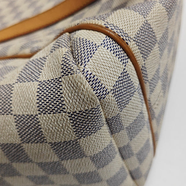 TOTALLY MM Damier Azur Coated Canvas White