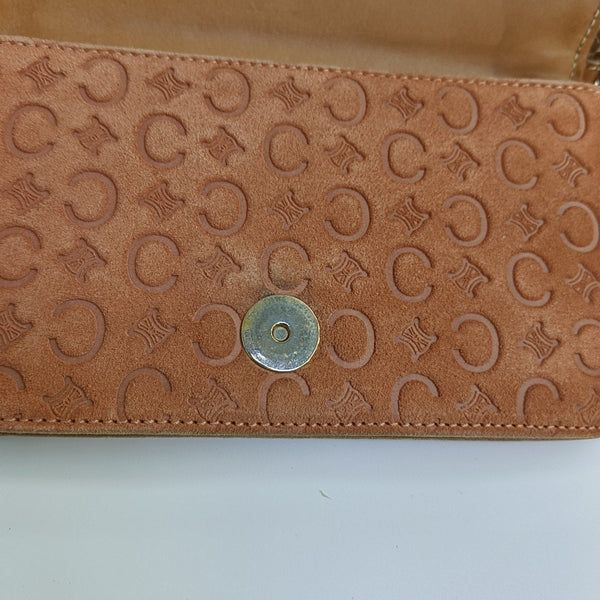 Suede Top Handle Bag Orange