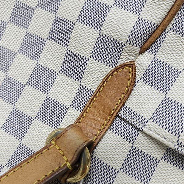 TOTALLY MM Damier Azur Coated Canvas White