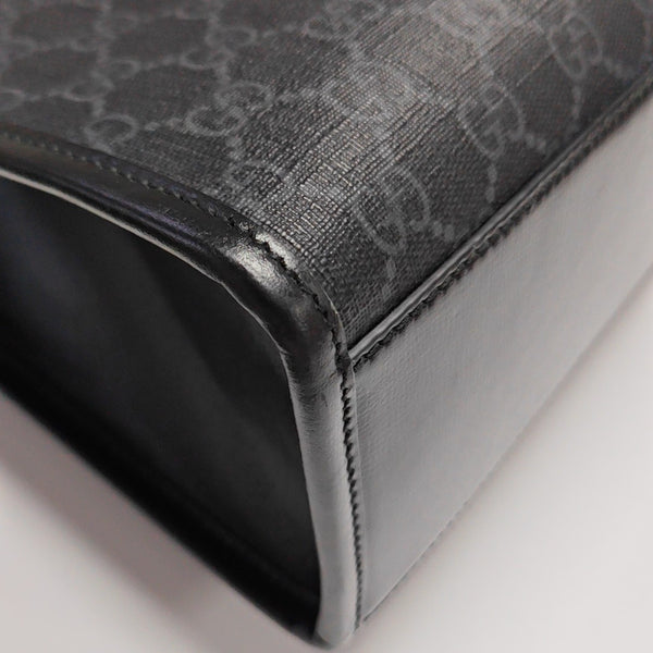 Retro Medium Monogram Coated Canvas Black