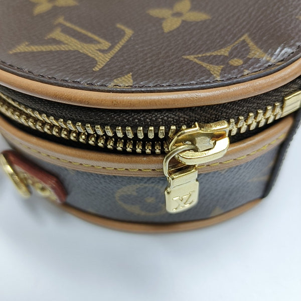 BOITE CHAPEAU Mini Monogram Coated Canvas Brown