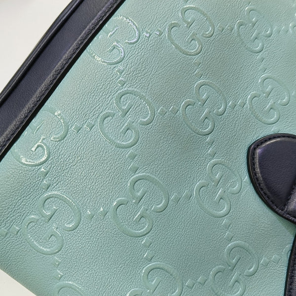 Calfskin Bucket Bag Small Blue