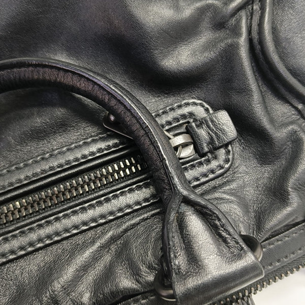Calfskin Shoulder Bag Black