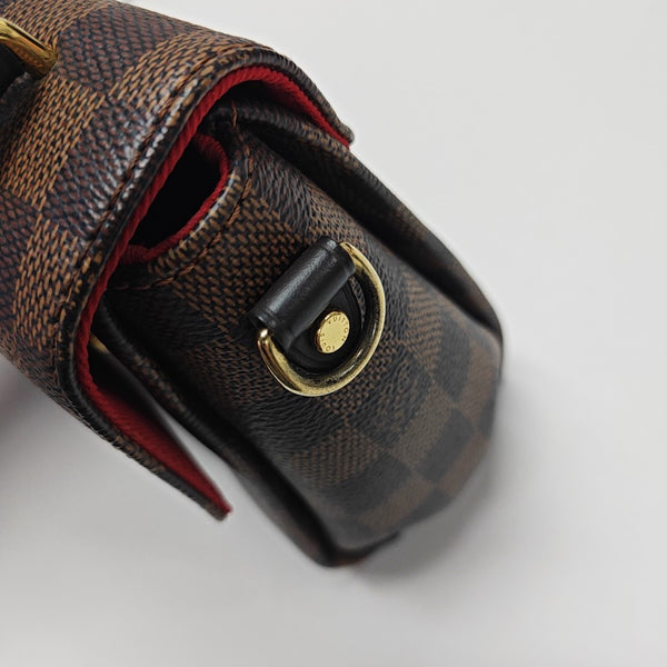 CROISETTE Damier Ebene Coated Canvas Brown