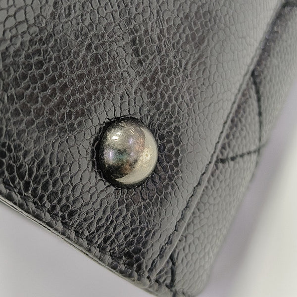 Quilted Calfskin Tote Bag Black