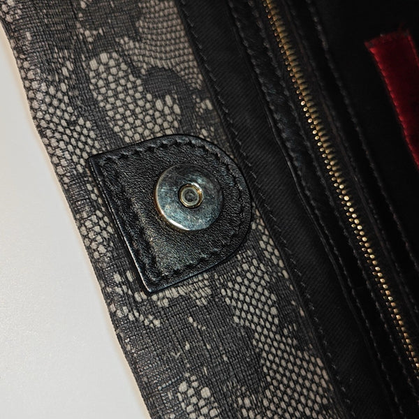 Coated Canvas Tote Bag Black