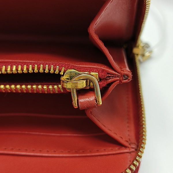 Calfskin Wallet Red
