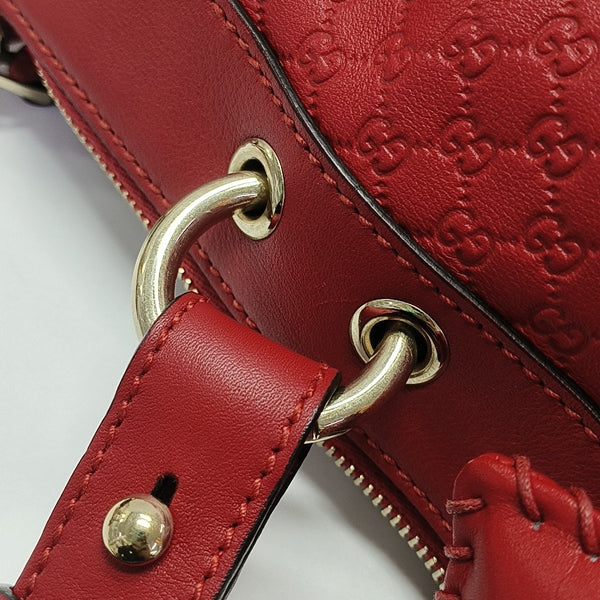 Monogram Calfskin Tote Bag Red