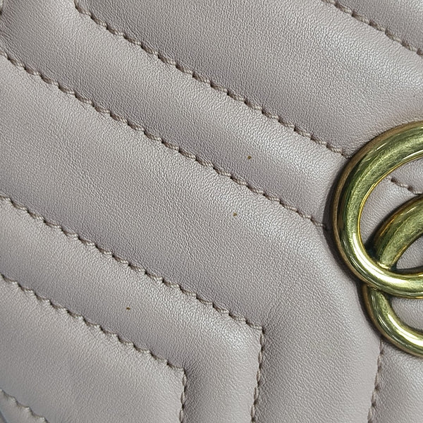 GG Marmont Mini Quilted Calfskin Pink