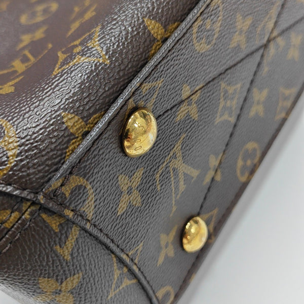 MONTAIGNE Monogram Coated Canvas Brown