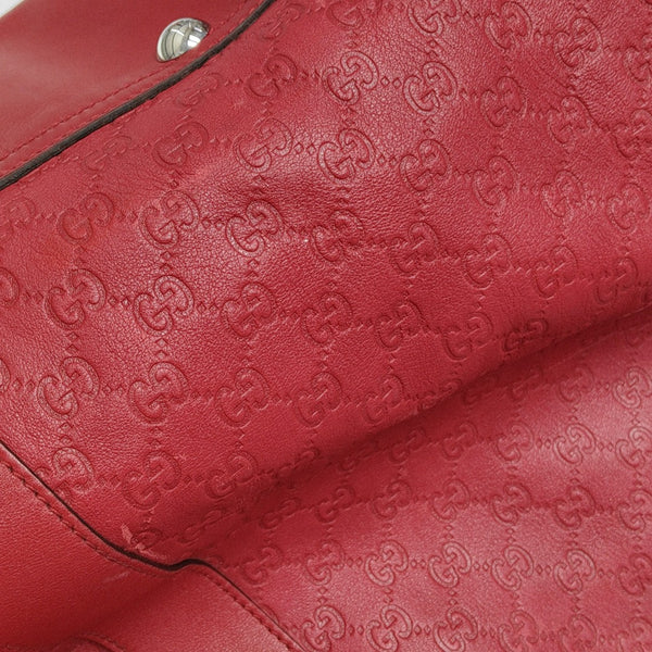 Microguccissima Monogram Leather Red