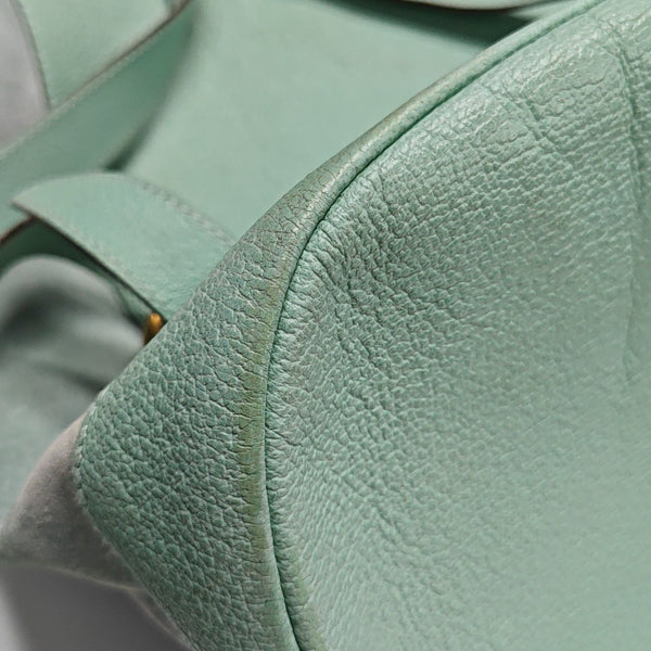 Suede Backpack Green