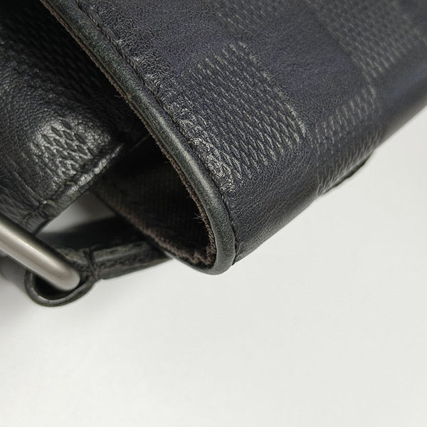 DISTRICT PM Damier Graphite Calfskin Black