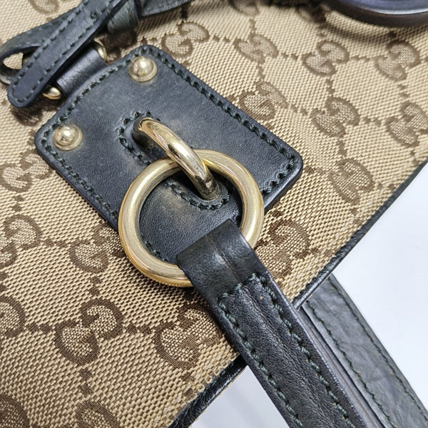 Monogram Canvas Tote Bag Brown