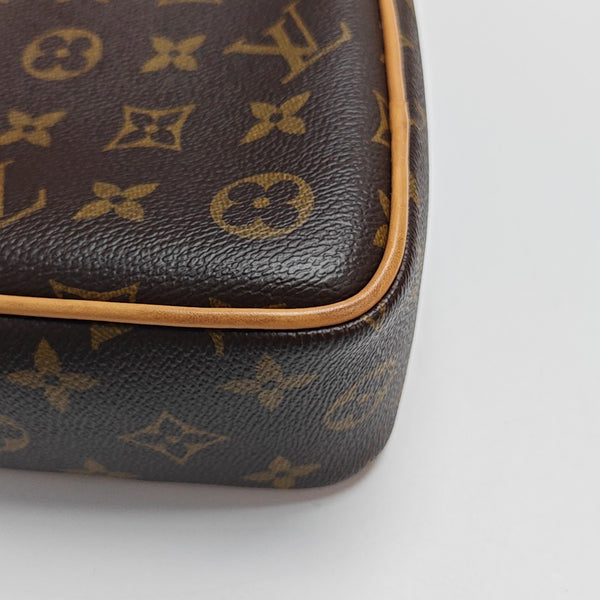 GAME ON Monogram Coated Canvas Brown