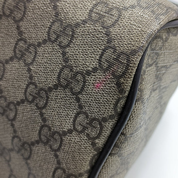 Monogram Coated Canvas Top Handle Bag Brown