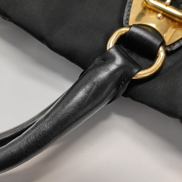 Nylon Shoulder Bag Black