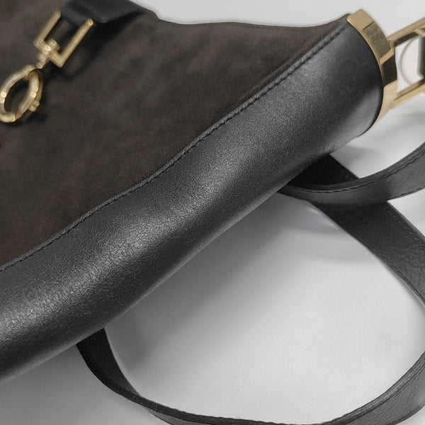 Suede Shoulder Bag Brown